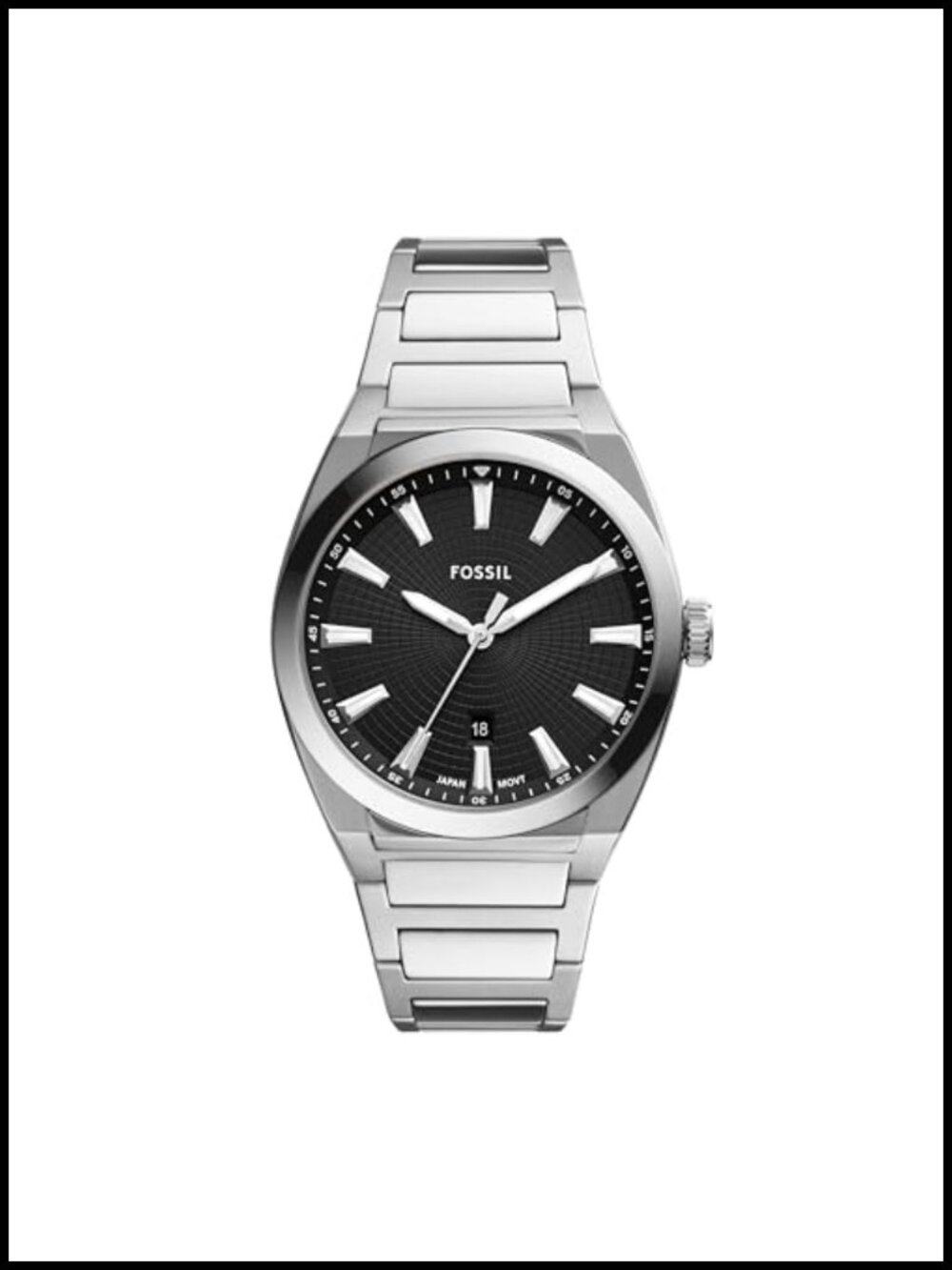 Everett Quartz Stainless Steel Bracelet Watch 42mm